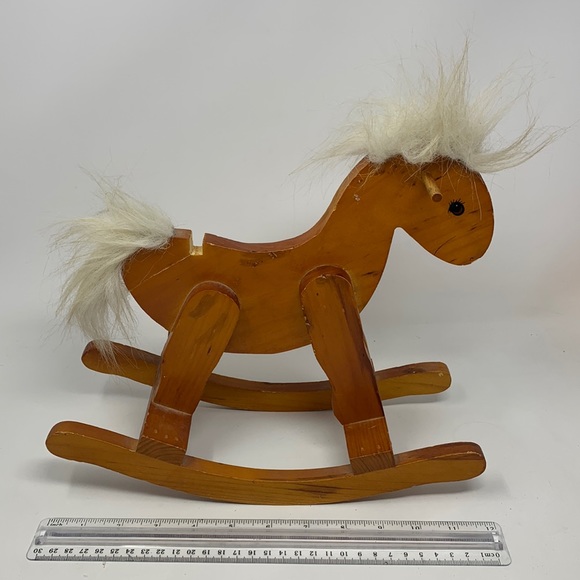 Vintage Other - Vintage wood rocking horse with defects